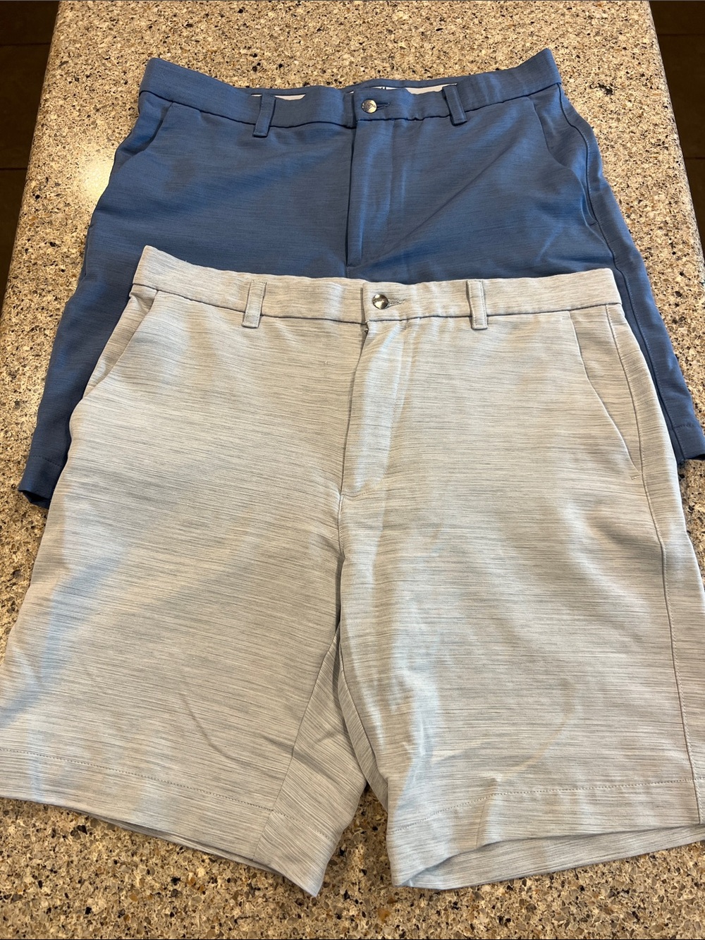 Callaway sz34 golf Men's Performance Stretch Shorts — Light Gray & Blue z23